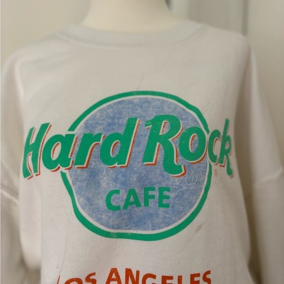Hard Rock Cafe White Crewneck - Picture 3 of 5